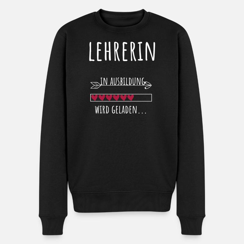 Lehramt Studentin Beruf Ausbildung Lehrerin - Männer Premium Bio Pullover - Schwarz