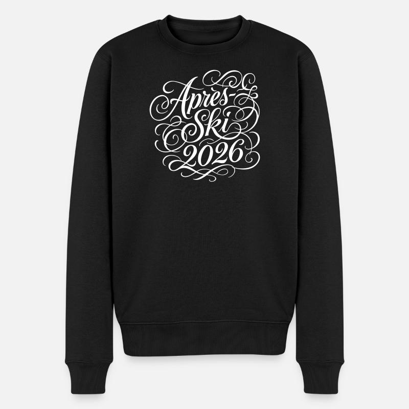 Apres Ski 2026 - Männer Premium Bio Pullover - Schwarz