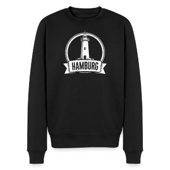 Phare de Hambourg - Pull Premium bio Homme - noir - Devant - Nico (187cm)