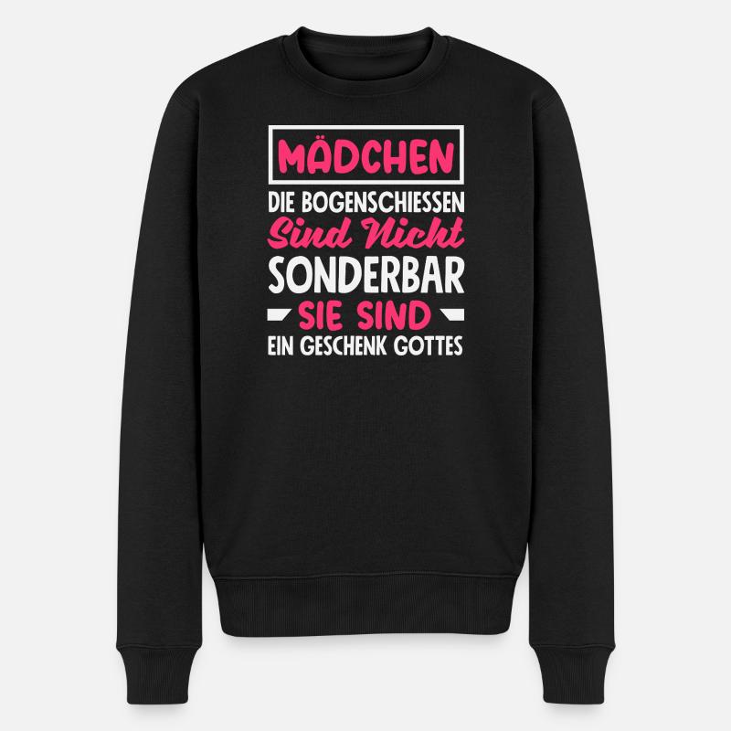Bogenschießen Bogenschütze Geschenk - Männer Premium Bio Pullover - Schwarz
