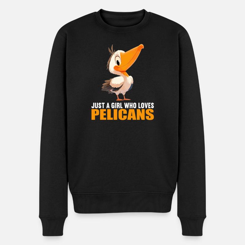 Pelikane Pelikan - Männer Premium Bio Pullover - Schwarz