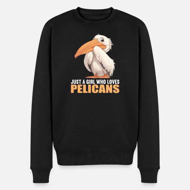 Pelikane Pelikan - Männer Premium Bio Pullover - Schwarz