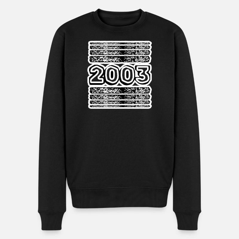 2003 2003 - Männer Premium Bio Pullover - Schwarz