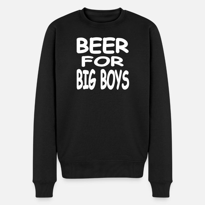 Bier - Männer Premium Bio Pullover - Schwarz