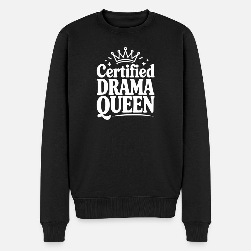 Reine du théâtre certifiée - Pull Premium bio Homme - noir