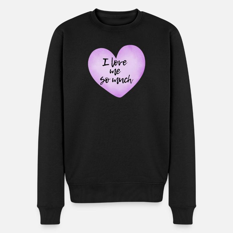 Je m’aime tellement - Déclaration d’amour de soi - Pull Premium bio Homme - noir