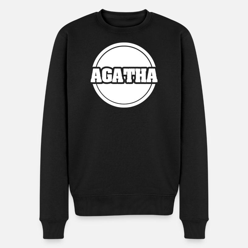 Agatha comme prénom - Pull Premium bio Homme - noir
