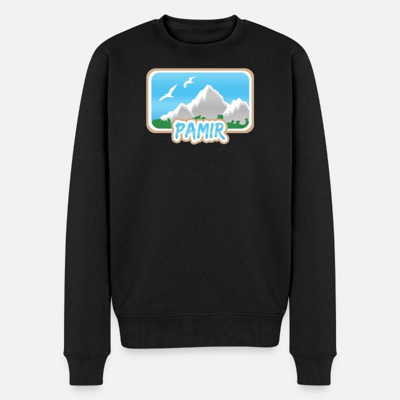 Pamir - Männer Premium Bio Pullover - Schwarz