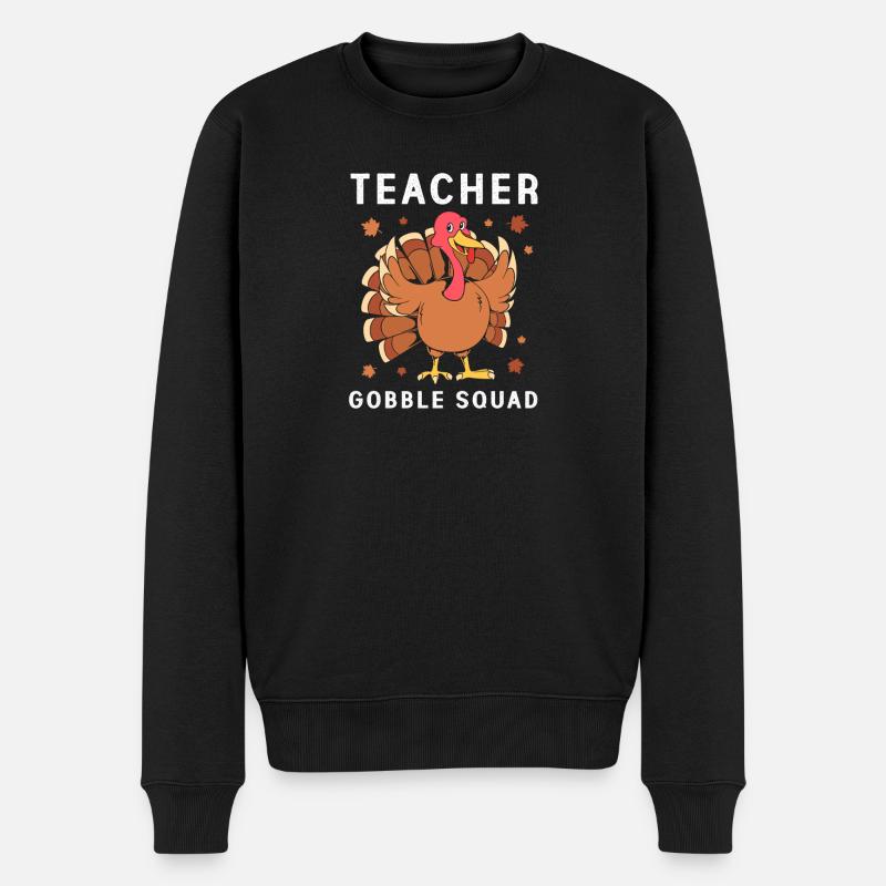 Thanksgiving Lehrer Lehrerin - Männer Premium Bio Pullover - Schwarz