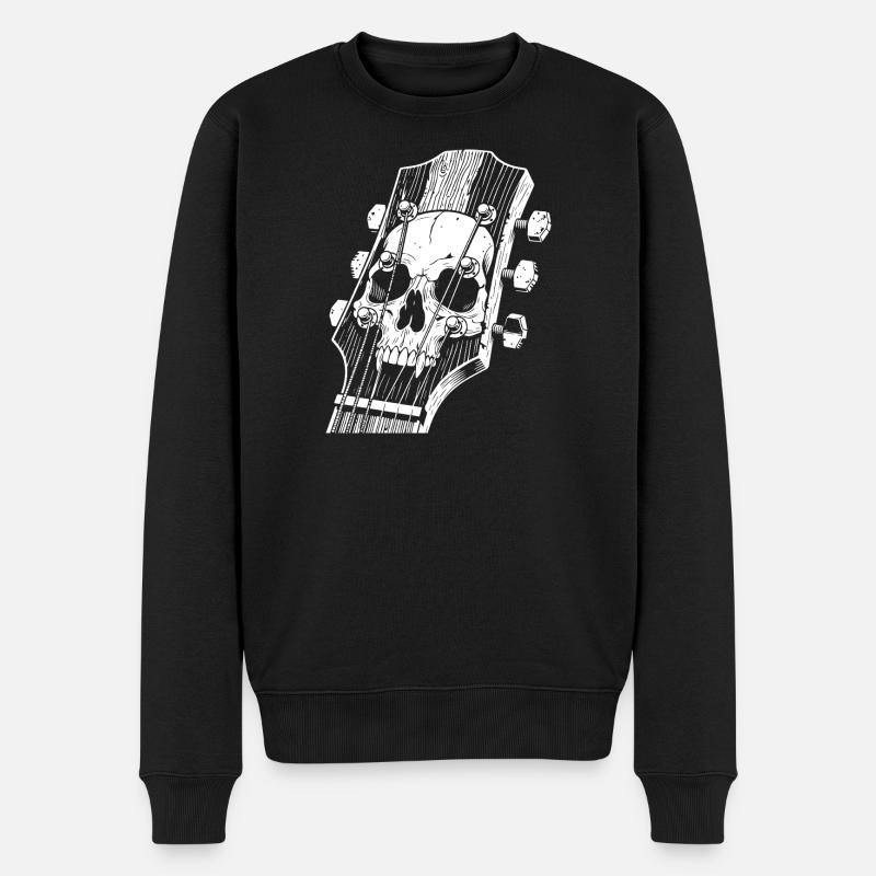 Tête de guitare Skull Head - Pull Premium bio Homme - noir