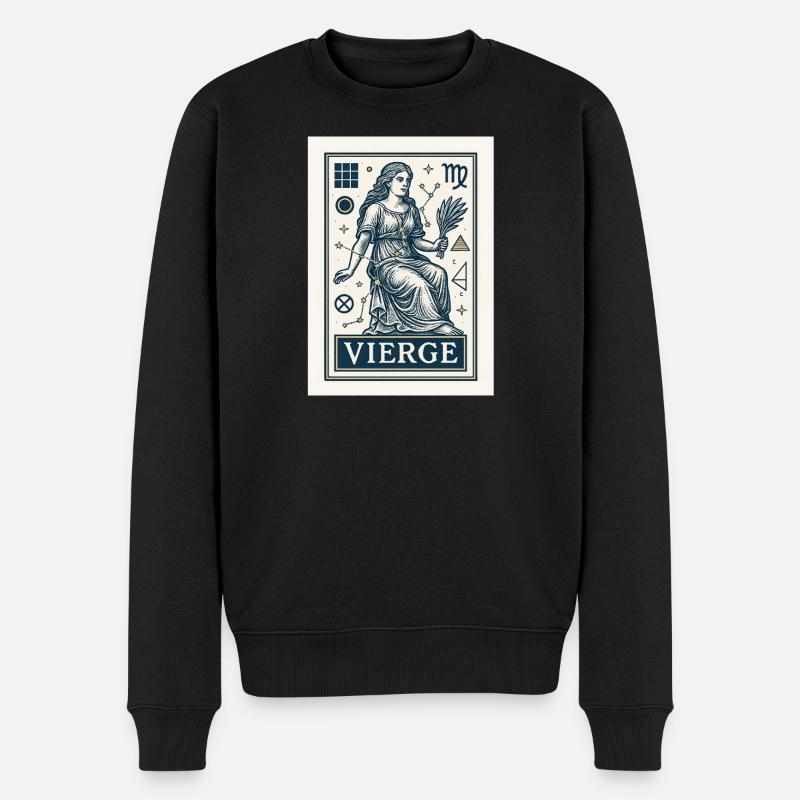 Signe astrologique de la Vierge - Astrologie - Pull Premium bio Homme - noir