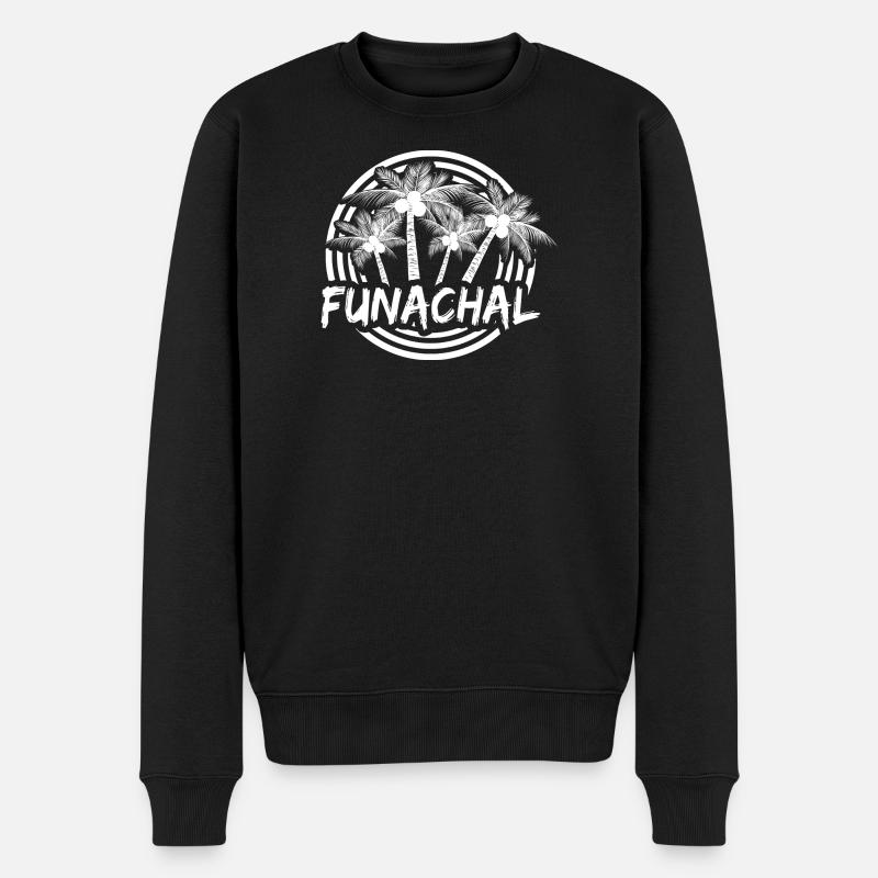 Urlaub Funachal - Männer Premium Bio Pullover - Schwarz