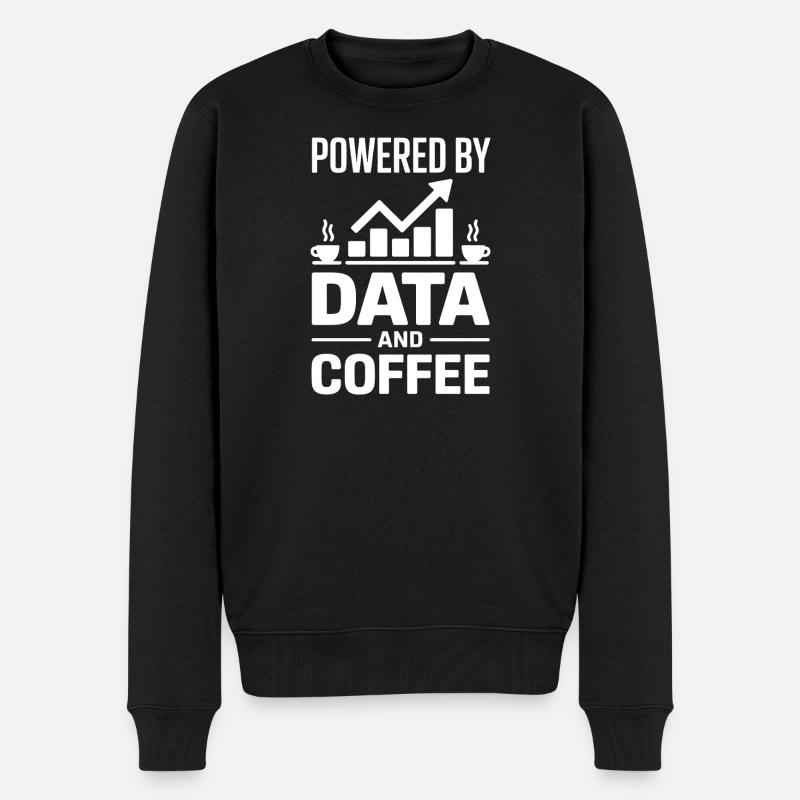 Datenanalyst Spruch Lustiges Datenanalyst Geschenk - Männer Premium Bio Pullover - Schwarz