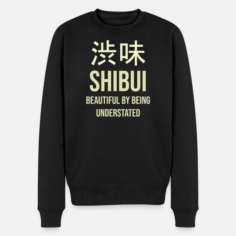 Shibui Minimalisme Épuré - Pull Premium bio Homme - noir