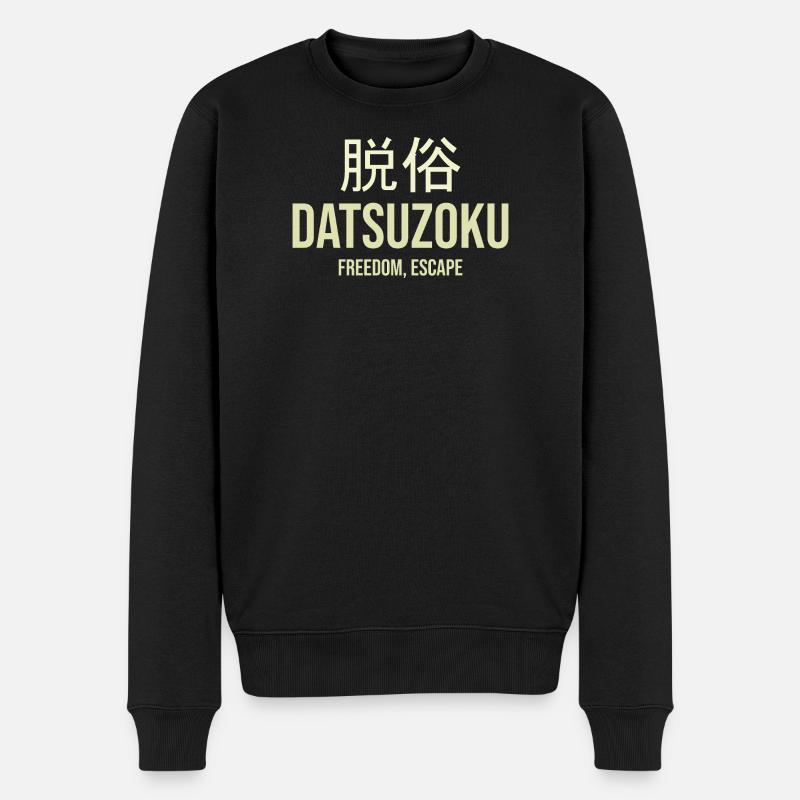 Datsuzoku Liberté Évasion - Pull Premium bio Homme - noir