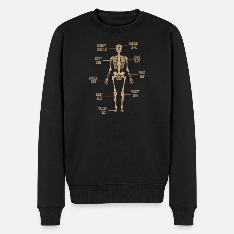 Bingo Game Features Bingo - Männer Premium Bio Pullover - Schwarz