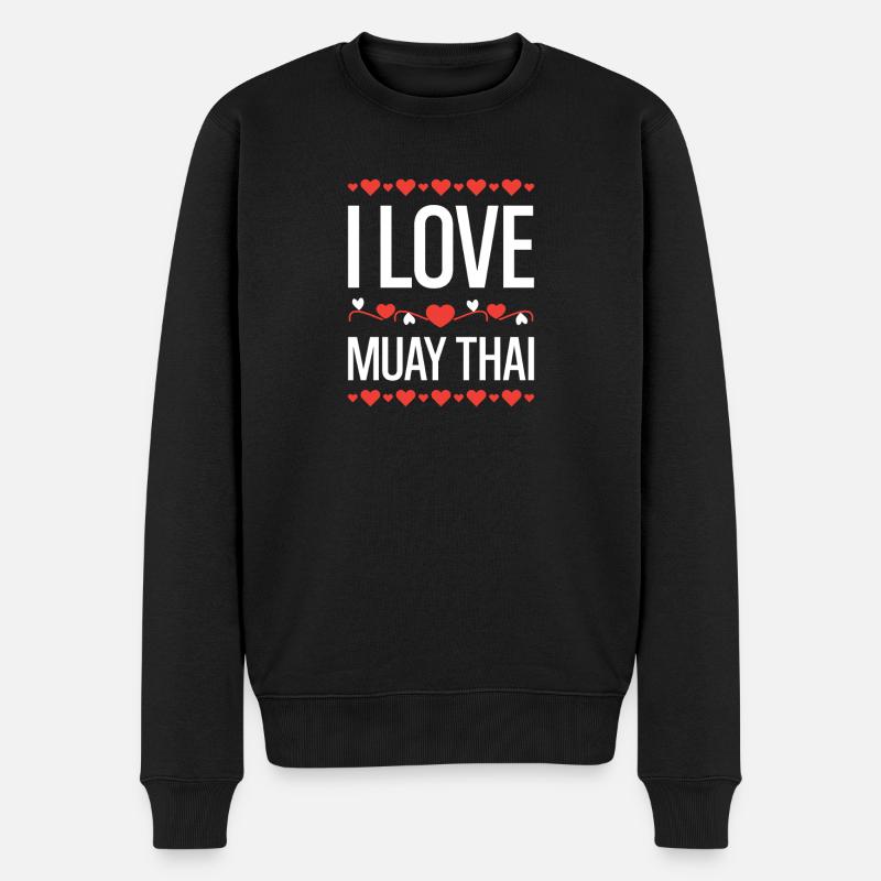 J’adore le Muay Thai - Pull Premium bio Homme - noir