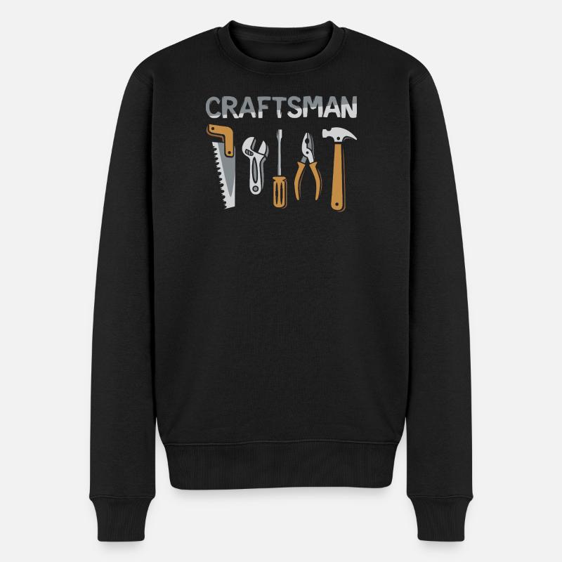 Craftsman Werkzeuge Handwerker Design - Männer Premium Bio Pullover - Schwarz