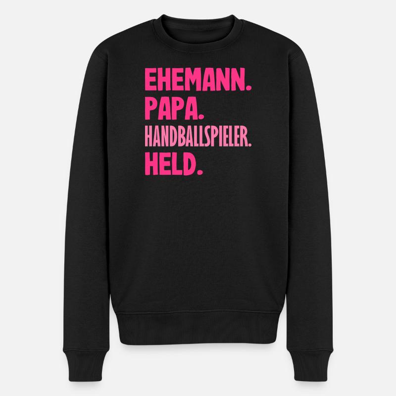 Handball Joueurs Handball Handball Cadeaux - Pull Premium bio Homme - noir