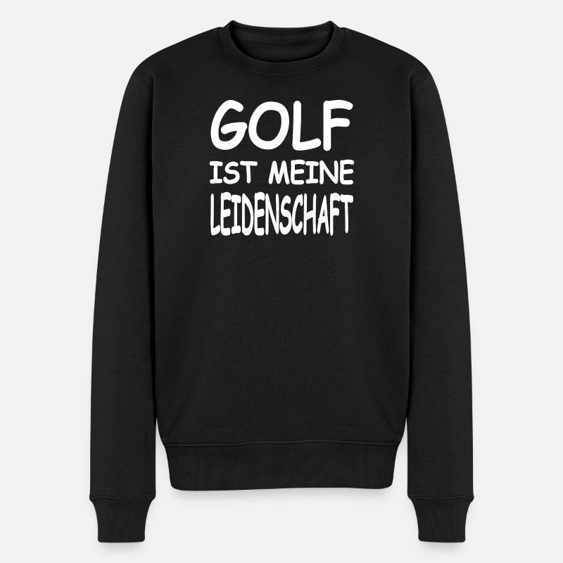 Golf - Männer Premium Bio Pullover - Schwarz