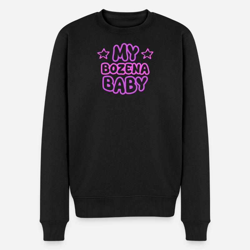 Bozena als Vorname - Männer Premium Bio Pullover - Schwarz
