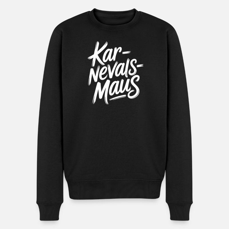 Karnevalsmaus Karneval Köln Kölner Karnevals Maus - Männer Premium Bio Pullover - Schwarz