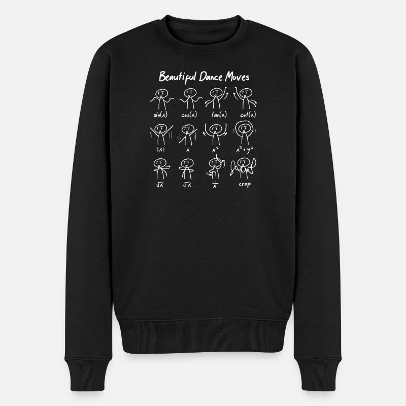 Lustiges Mathematik Sprüche Mathelehrer Lehrer - Männer Premium Bio Pullover - Schwarz