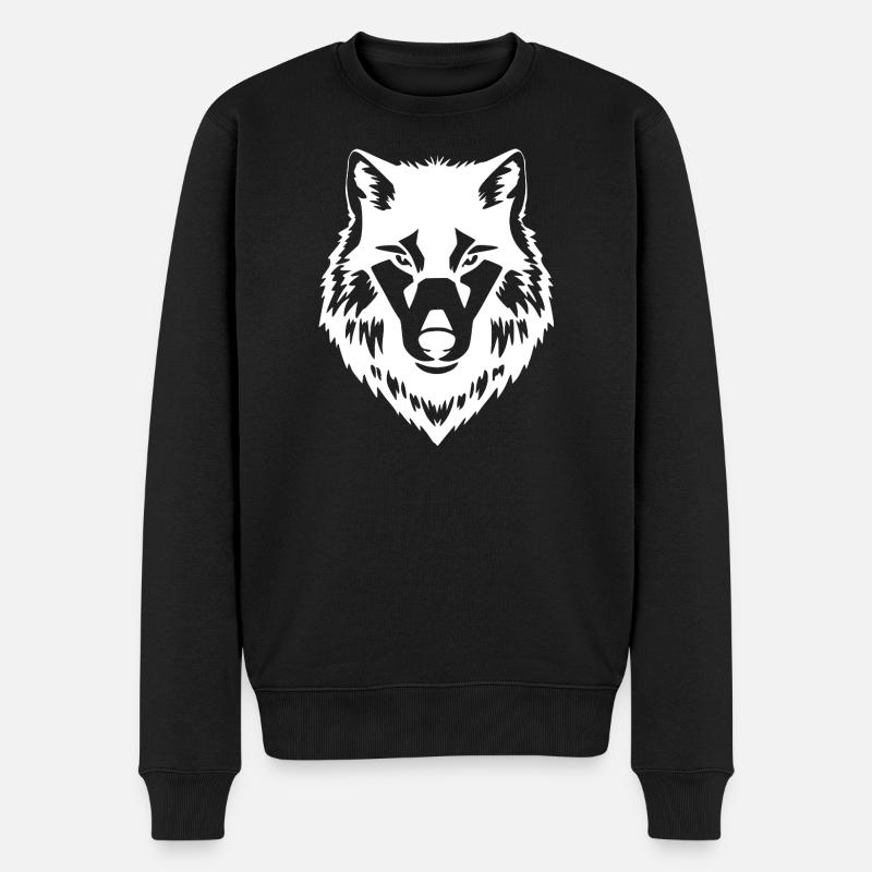 Cadeau T-shirt loups loups - Pull Premium bio Homme - noir