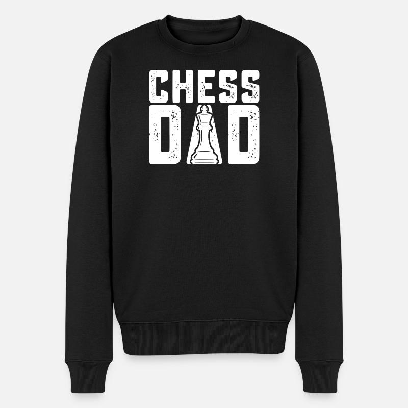 Chess Dad Design Chess Father - Pull Premium bio Homme - noir