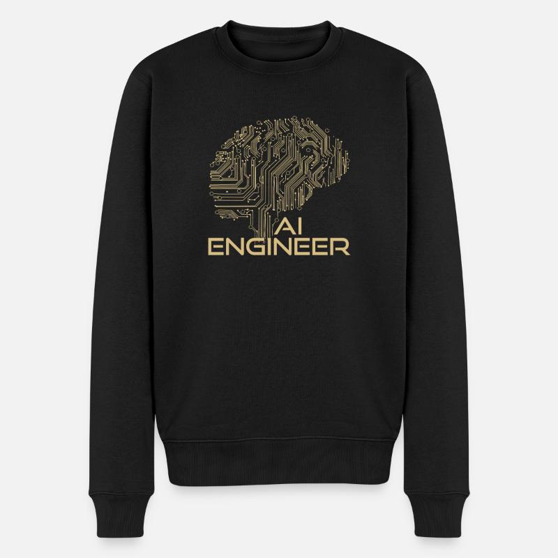 AI Engineer – Artificial Intelligence & Technology - Men's Premium Organic Jumper - black