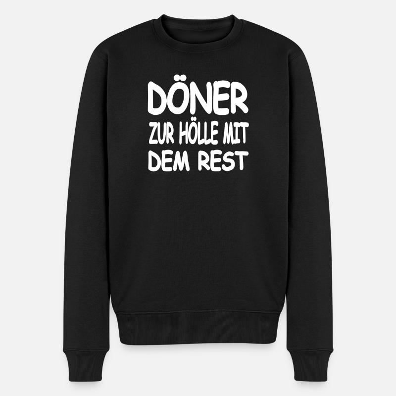 Döner - Männer Premium Bio Pullover - Schwarz