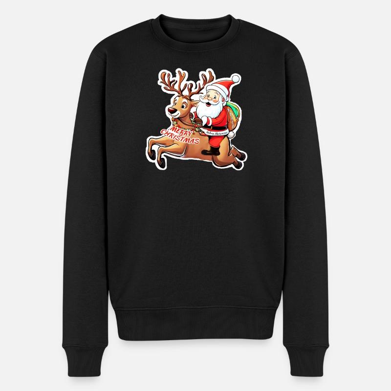 Babbo Natale - Père Noël Joyeux Noël - Pull Premium bio Homme - noir