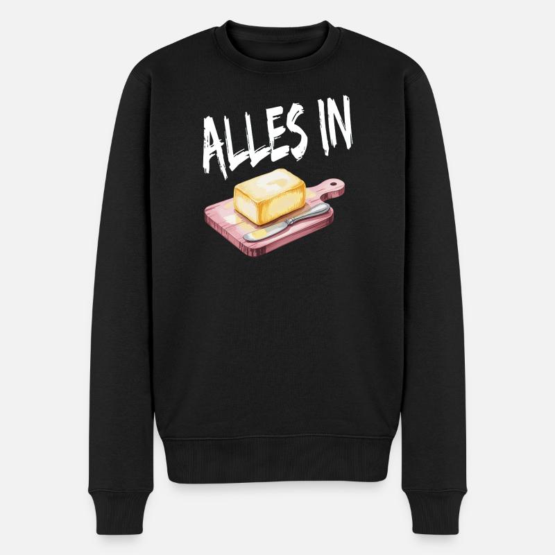 Butterblock Art de la cuisine - Pull Premium bio Homme - noir
