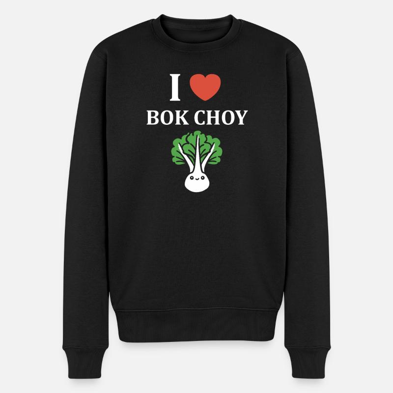 J'aime Bok Choy Tee Vert - Pull Premium bio Homme - noir