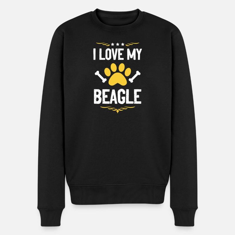 J’adore mon Beagle - Pull Premium bio Homme - noir