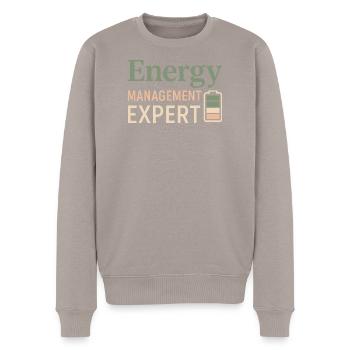 Soins personnels, Guérison en cours, Repos, Doux - Pull Premium bio Homme - taupe - Devant - Nico (187cm)