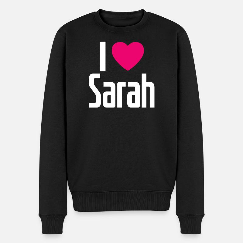 J’aime Sarah Pink Heart J’aime Sarah - Pull Premium bio Homme - noir