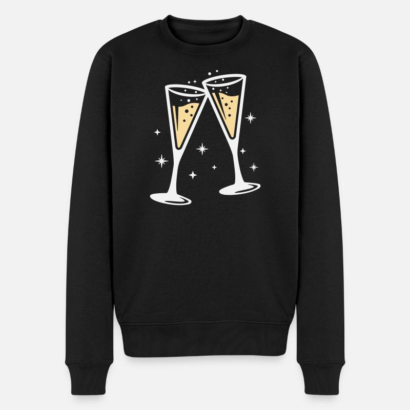 Sektglas Prosecco Sekt Alkohol Prost - Pull Premium bio Homme - noir