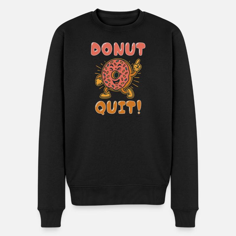 Donut Arrêtez ! - Pull Premium bio Homme - noir