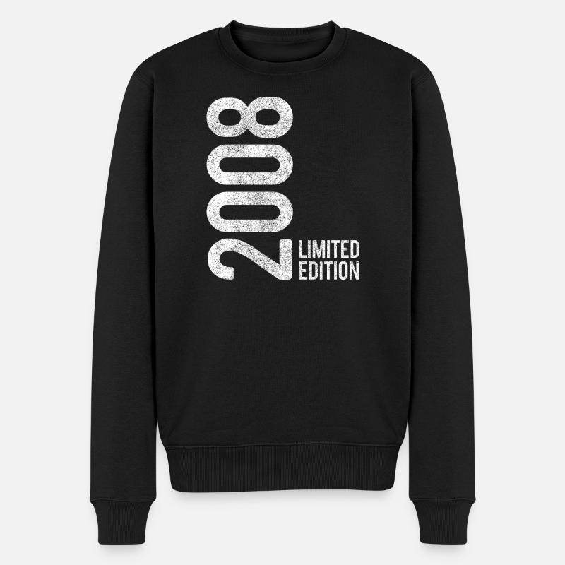 17e anniversaire 2008 Édition limitée Jeunes filles - Pull Premium bio Homme - noir