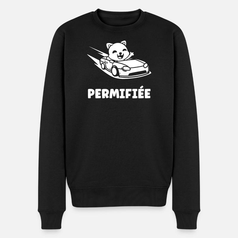 Humour permis de conduire - Pull Premium bio Homme - noir
