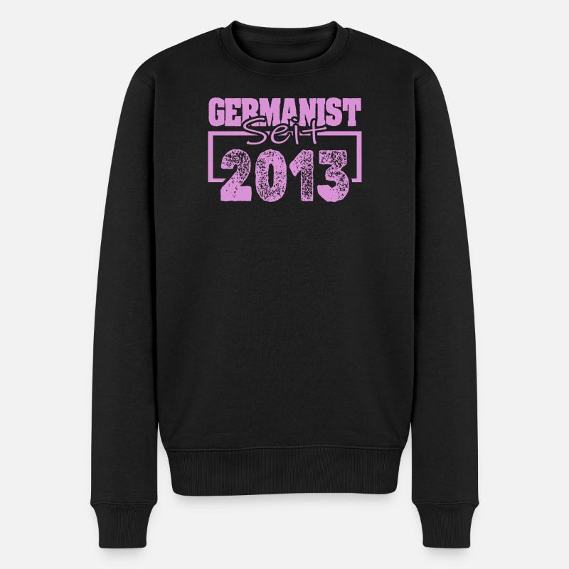 Germanist 2013 - Männer Premium Bio Pullover - Schwarz