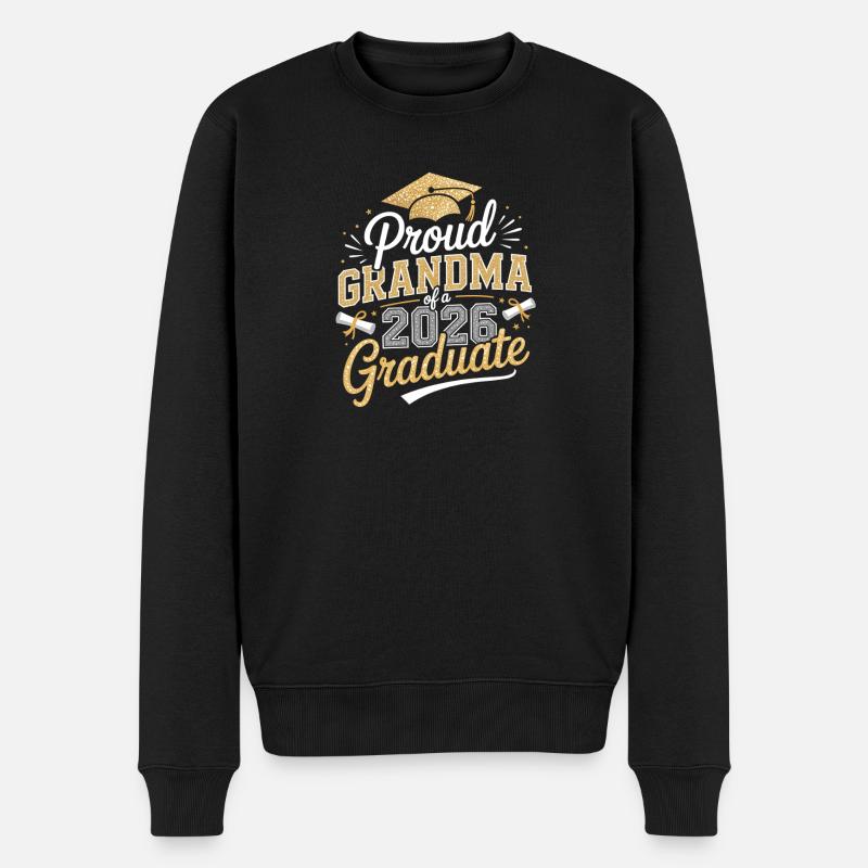 Stolze Oma 2026 Absolvent - Männer Premium Bio Pullover - Schwarz