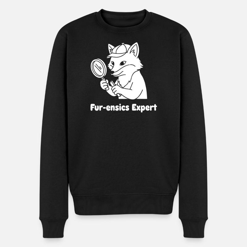 Fur-ensics Expert Détective Patte - Pull Premium bio Homme - noir
