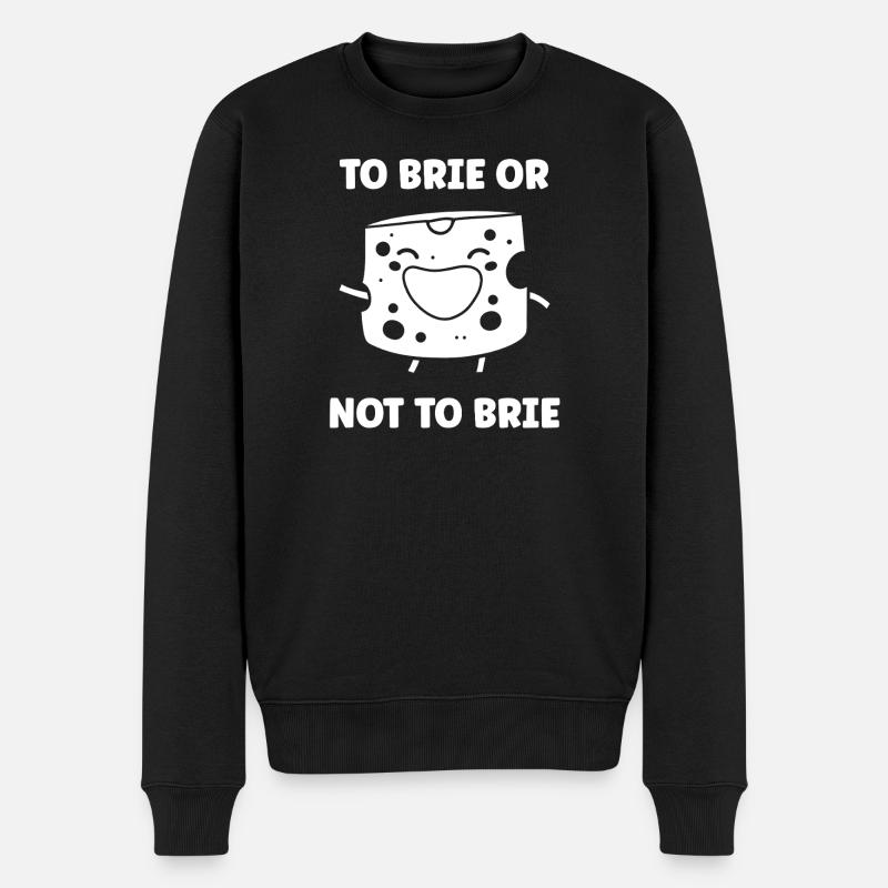 Humour fromage brie - Pull Premium bio Homme - noir