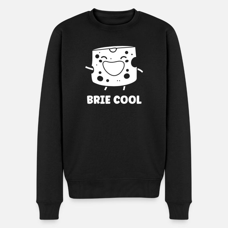 Humour fromage brie - Pull Premium bio Homme - noir