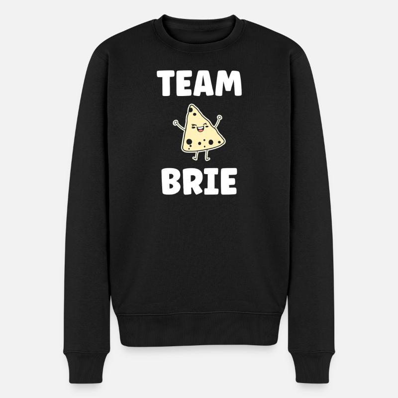 Humour fromage brie - Pull Premium bio Homme - noir