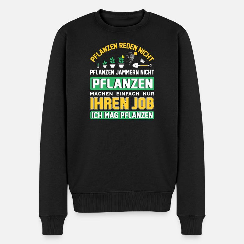 Garten Gärtner Gärtnern Gartenarbeit Gartenarbeit - Männer Premium Bio Pullover - Schwarz