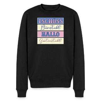 AU REVOIR, BONJOUR JARDIN DE BUREAU - Pull Premium bio Homme - noir - Devant - Nico (187cm)