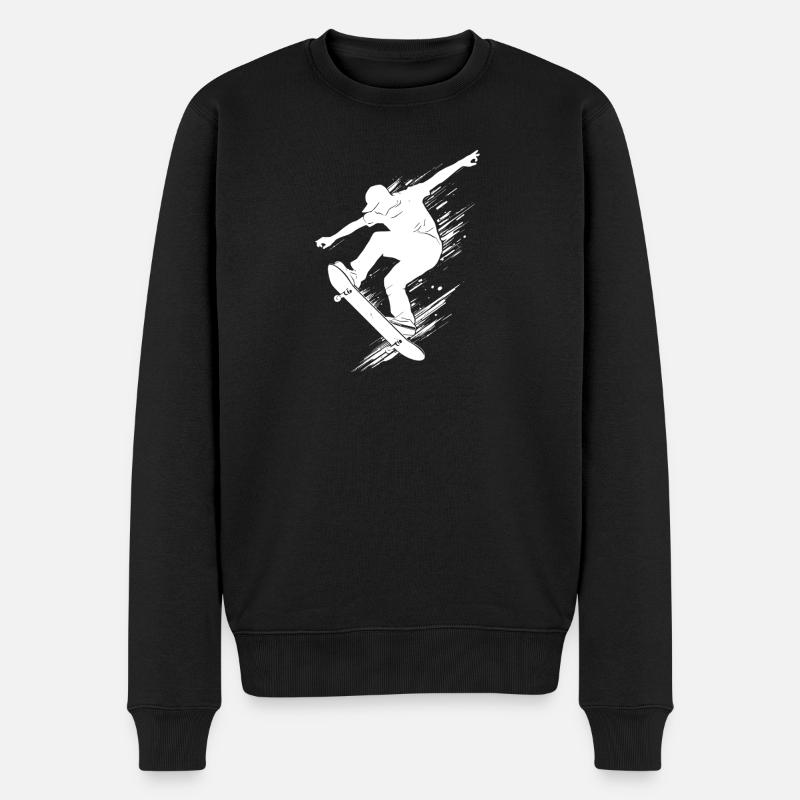 Art du skateboard énergique - Pull Premium bio Homme - noir